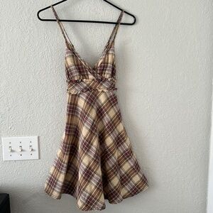 Free People Plaid Dress